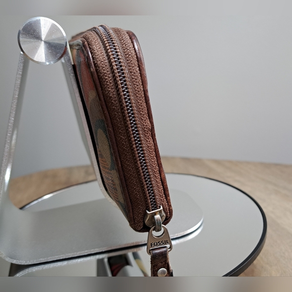 FOSSIL Key -Per Coated Canvas Multicolor Floral Wallet - Picture 3 of 15